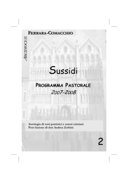 Sussidio 2 testo 2007-2008.pub - Parrocchia di santa Francesca