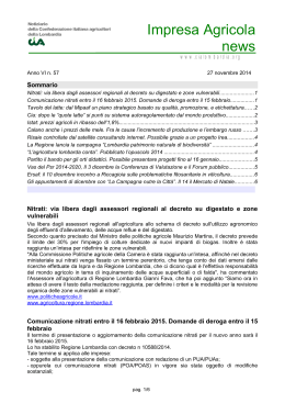 n. 57 del 27 novembre 2014 - Confederazione Italiana Agricoltori