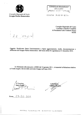 Partito Democratico - Consiglio Regionale del Lazio