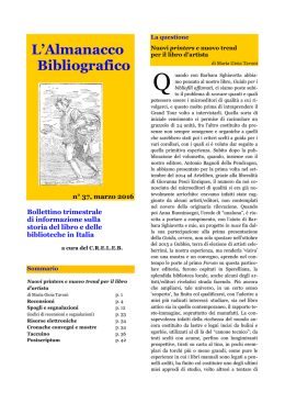 Marzo 2016 - n&deg; 37 - Centri di Ricerca