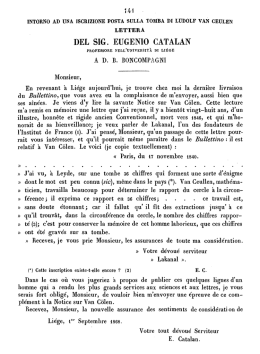 del sig. eugenio catalan