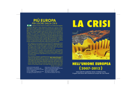 La crisi nell`Unione europea (2007-2012)