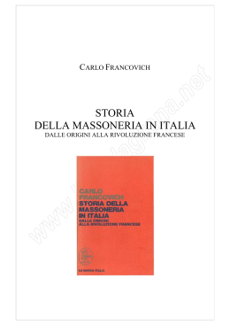 Storia della Massoneria in Italia