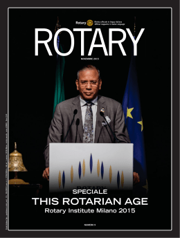 Rotary numero di Novembre 2015