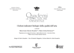 8.3 Quaderno licheni - Museo civico di Storia naturale