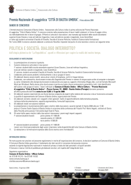 Opuscolo (PDF 270Kb) - Ufficio Scolastico Regionale per l`Umbria