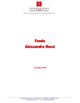 stampa 2010 - Fondazione Basso