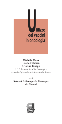 Utilizzo dei vaccini in oncologia