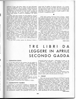 Tre libri da leggere in aprile secondo Gadda
