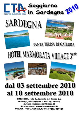 Sardegna - 2010.pub - Consorzio Acli Cremona
