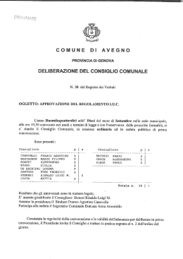 N. 30 del Registro dei Verbali OGGETTO: APPROVAZIONE EL