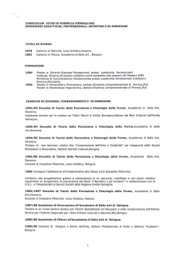 curriculum - Comune di Ravenna