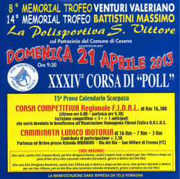 Locandina Corsa di Poll 2013