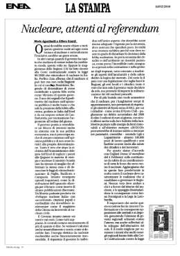 Nucleare, attenti al referendum