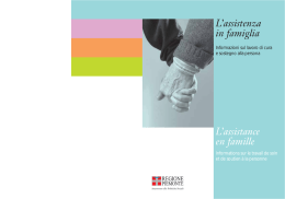 L`assistenza in famiglia L`assistance en famille