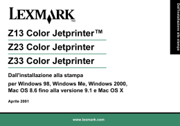 Dall`installazione alla stampa