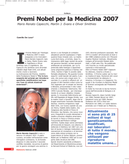 Premi Nobel per la Medicina 2007