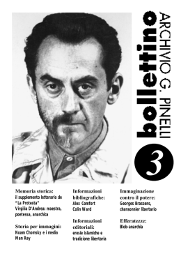 Memoria storica - Centro studi libertari