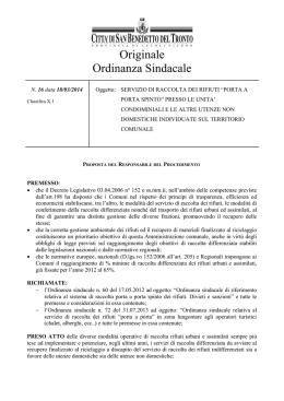 specifica ordinanza - Comune di San Benedetto del Tronto