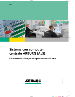 Sistema con computer centrale ARBURG (ALS)
