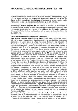 Lavori Consiglio Regionale