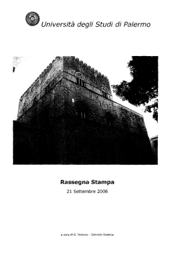 Universit&agrave; degli Studi di Palermo