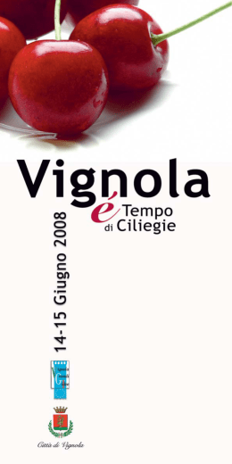 OPUSCOLO VIGNOLA E` 2008.indd