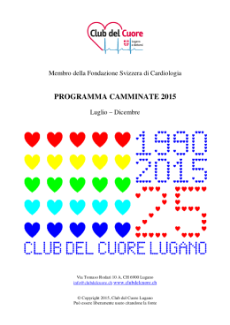 Programma Camminate luglio