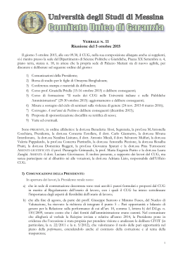Verbale n 11 5 ottobre 2015 - Università degli Studi di Messina
