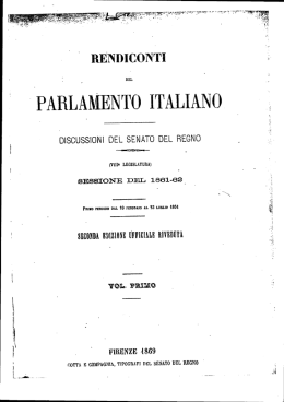 Page 1 RENDICONTI ` PA`LAMENTO ITALIANO DlSCUSS&igrave;ON! DEL