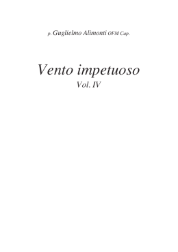 Vento impetuoso - P. Guglielmo Alimonti