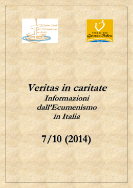 Newsletter Veritas in caritate n.10