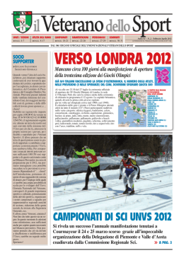 VERSO LONDRA 2012 - Unione Nazionale Veterani dello Sport
