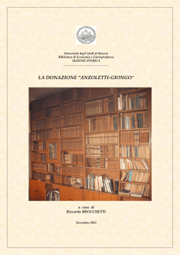 Catalogo Biblioteca Anzoletti-Giongo