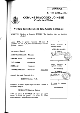 cqmune di mqggic) udinese
