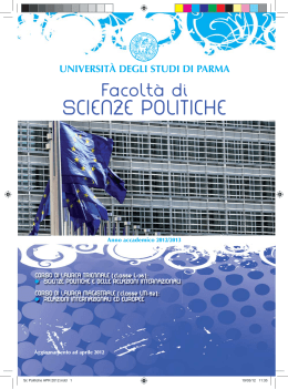 Sc Politiche APR 2012.indd - Università degli Studi di Parma