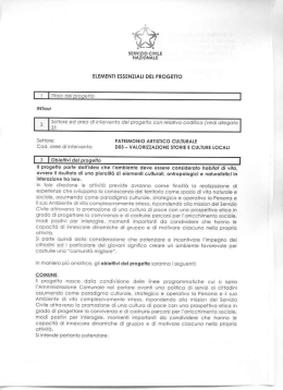 I r I Tiieio dei progoiio - Comune di Sant`Alessio Siculo