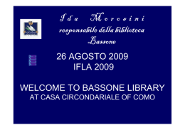 storia della biblioteca bassone in immagini