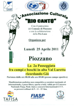 IIIII enuﬂl - FIASP Piacenza