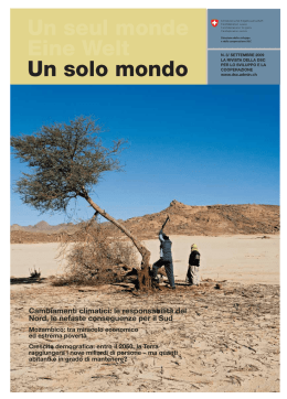 Un seul monde Eine Welt Un solo mondo