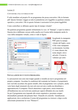 Convertire i file in formato PDF