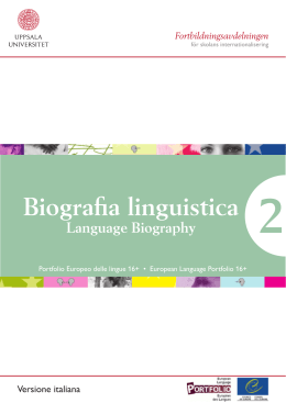 Biografia linguistica
