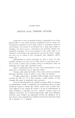 CRITICA ALLE TRIREMI ATTICHE