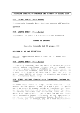 verbale consiglio comunale del giorno 20.06.2000