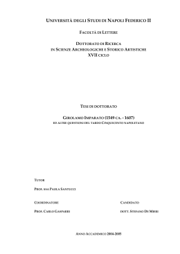 tesi imparato doc - fedOA - Università degli Studi di Napoli Federico II