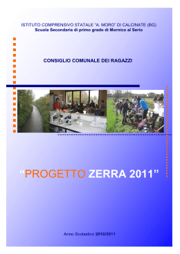 OPUSCOLO ZERRA 2011 - Su e giù per l`Italia: amici senza frontiere