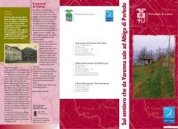 sul sentiero del viandante che da varenna sale ad