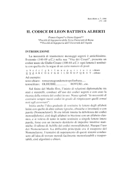 il codice di leon battista alberti