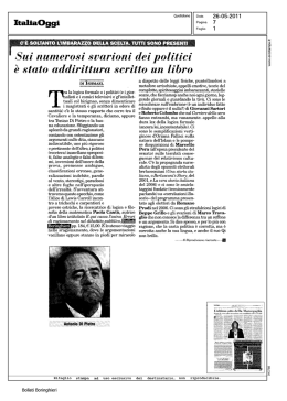 ItaliaOggi - Bollati Boringhieri