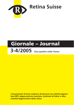 Giornale – Journal Retina Suisse